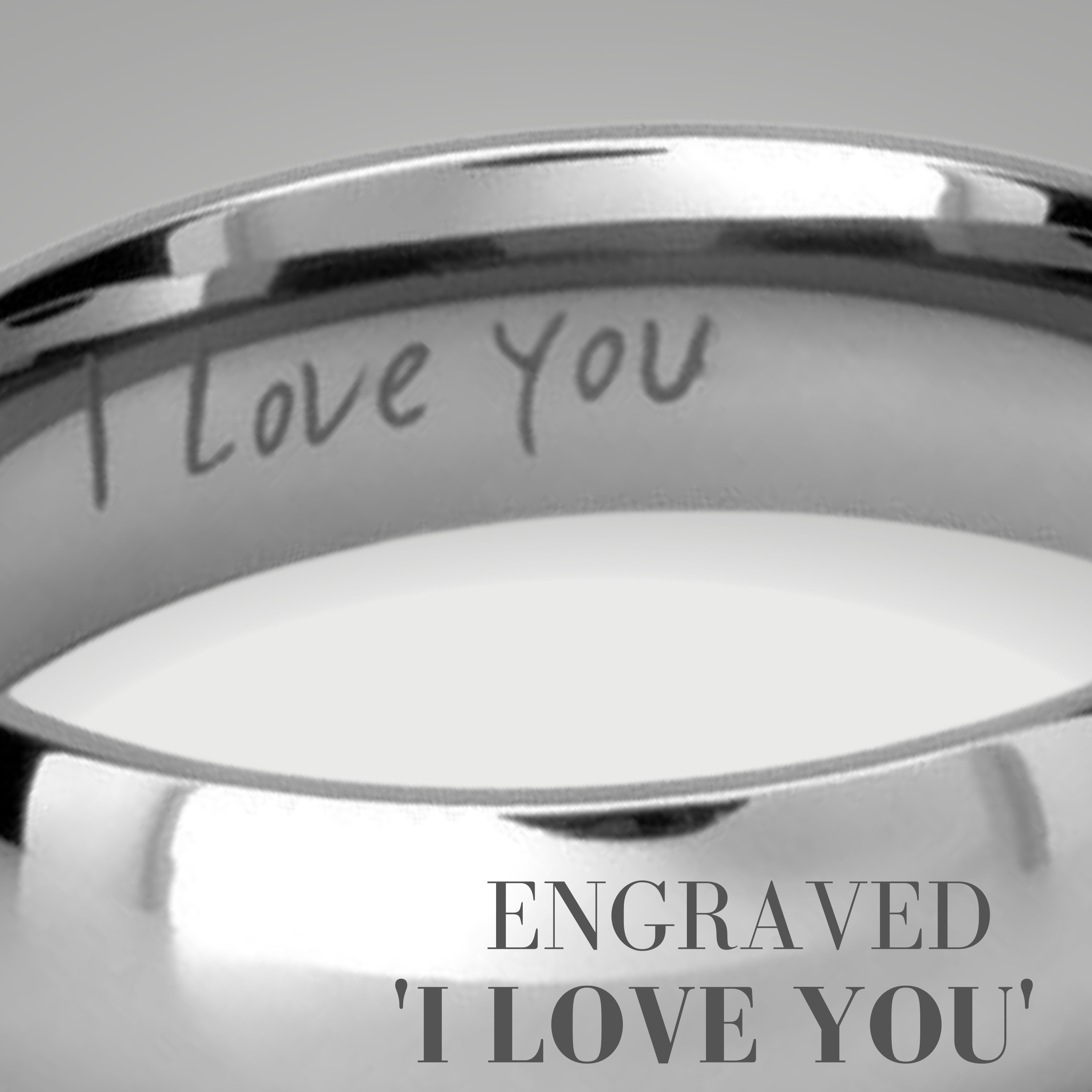 BESTTOHAVE Mens Titanium Ring - 8mm Wide - Engraved Inside With I Love You  Classic Unisex Wedding Engagement Comfort Fit Jewellery Band Ring - Size L  : BestToHave: Amazon.co.uk: Fashion